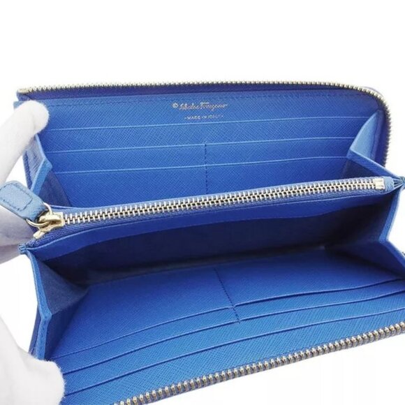 Salvatore Ferragamo L-shaped zipper wallet Authentic Used - Picture 7 of 9